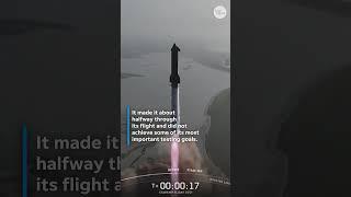 SpaceX's latest unmanned Starship rocket spins out of control #Shorts