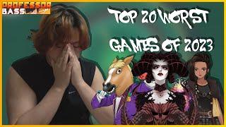 Top 20 Worst Games of 2023 - Professor Bass [4K]