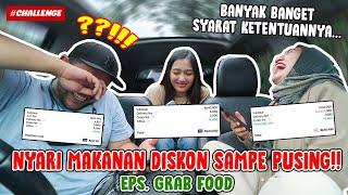 CHALLENGE MAKAN MAKANAN DISKON DI OJEK ONLINE !! EPS. GRAB FOOD