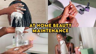 My At Home self-care Beauty Maintenance Routine |Haircare, shower routine, nails & skincare routine