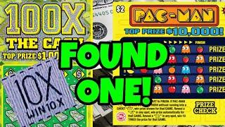 PAC-MAN AND 100X THE CASH LOTTERY SCRATCH OFF TICKETS! #scratchers