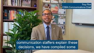 End of ESSER: CSBA communications resources