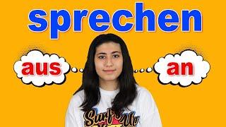 sprechen - aussprechen - ansprechen فرق بین فعل های آلمانی