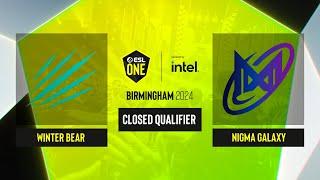 Dota2 - Winter Bear vs Nigma Galaxy - Game 1 - ESL One Birmingham 2024 - CQ - MENA