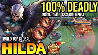 HILDA BEST BUILD 2024 | BUILD TOP GLOBAL HILDA GAMEPLAY | MOBILE LEGENDS