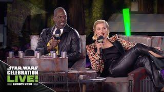 Rick Famuyiwa and Katee Sackhoff from The Mandalorian | Star Wars Celebration LIVE! 2023