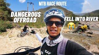 MTB Race offroad route me hue crashesMTB Vlog | MTB Maldevta