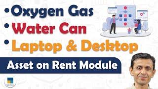 Oxygen Gas, Water Can and Laptop & Desktop Asset On Rent Module in TallyPrime