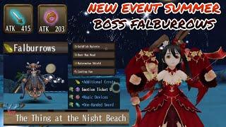 toram online - new event summer quest the thing at the night beach boss falburrows review - yusagi