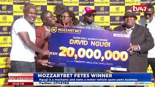 David Ngugi wins KSh20 million in Mozzartbet's super daily jackpot