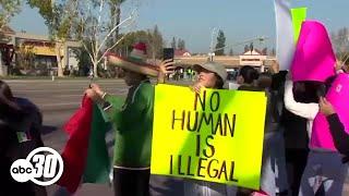 Hundreds protest in Fresno against recent Border Patrol arrests