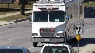 RARE! Baltimore County Emergency Management Mobile Command Unit Responding