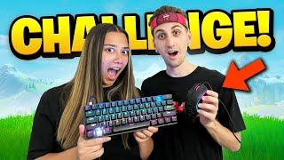 Girlfriend Controls Keyboard & I Control Mouse (Fortnite Challenge)