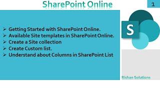 SharePoint Online Tutorials for beginners