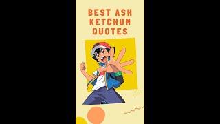 Ash Quotes #shorts #pokemon #pikachu