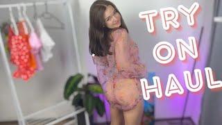 [4K] Transparent Haul 2024 | Transparent Wear with Olya | Transparent Dress