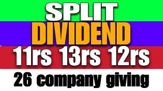 Info edge LTD + 26 company giving High stock split stock bonus and dividend 23.23rs 