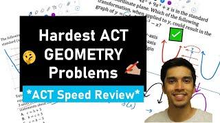 Solving the Hardest GEOMETRY Problems on the ACT | Asymptotes, Transformations, Area of Polygons