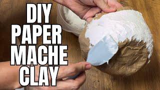 How To Make Paper Mache Clay In Minutes!