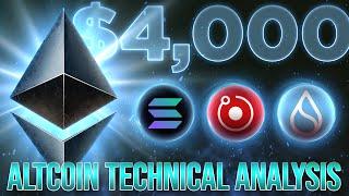 Ethereum Hits $4,000!Altcoin Technical Analysis w/ @TheTradingParrot