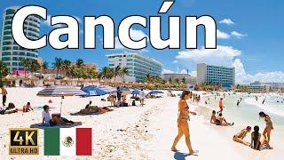 Cancún Beach  4k Walking Tour 2022 