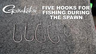 Drew Cook Talks About the Five Gamakatsu Hooks He Uses When Fishing for Spawning Bass