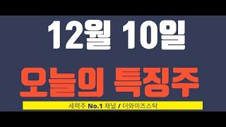 [12/10 오늘의 특징주] 오리엔트정공, 에이텍, 이스타코, 오파스넷, 써니전자, 범양건영, 삼부토건, 루닛 등