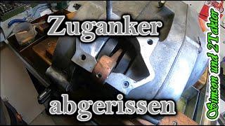 Simson S51 Motor zerlegen! Zuganker / Stehbolzen Zylinder abgerissen. Gehäuse defekt. Wasser im Öl