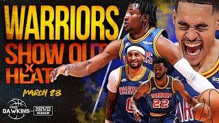 Poole, Kuminga x Warriors Put On a Show With No Steph, Klay & Draymond vs Heat  | March 23, 2022