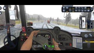 Bus Simulator : Ultimate | Drive in Heavy Snowfall ️ | zuuks | mobilegameplay | GameSim Universe.