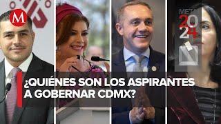 Ellos son los aspirantes a la Jefatura de Gobierno de la CdMx en 2024