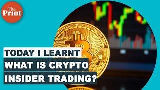 What does 'crypto insider trading' mean?