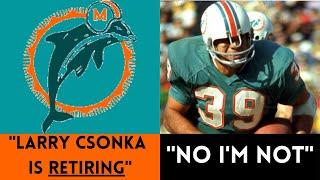 The BIZARRE RETIREMENT CONTROVERSY of Larry Csonka | 1969 Dolphins