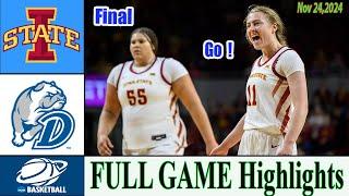 Iowa State Vs Drake [ FULL GAME Highlights ] College women's basketball 2024 | ncaa basketball