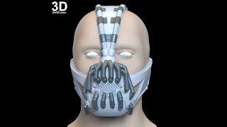 Do3D.com's 3D Printable Model: Bane Mask The Dark Knight Rises TDK | Print File Format: STL