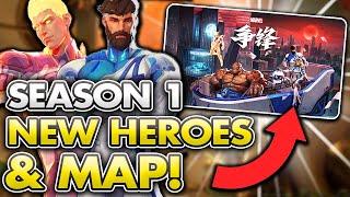 Marvel Rivals FIRST Season 1 News - Fantastic 4 Heroes & NEW MAP