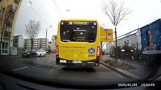 Beinahe Unfall in Dresden...Aufnahme mit Dashcam