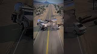 Simulation car crash video #shortsfeed #crashdrive #realisticcrashes