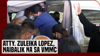 Pagbalik ni OVP chief of staff Atty  Zuleika Lopez sa Veterans Memorial Medical Center