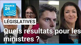 Législatives en France : les résultats des ministres • FRANCE 24