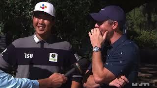 Rory Mcilroy and Tom Kim Flash Interview after 2022 THE CJ CUP Round 1