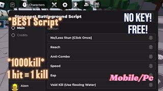 *NEW working*Roblox Script tsbg | one hit kill | No Stun | Anti combo | speed | No Key! Mobile/Pc