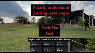 Controversial putting nose angle results - flights compared- tech disc test disc golf