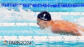 France's Leon Marchand WINS AGAIN, this time taking gold in 200m butterfly | Paris Olympics