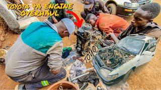 Incredible African Mechanics Rebuild Toyota G Touring From Scratch in Dusty Conditions!