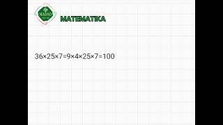 Matematikadan foydali usullar!