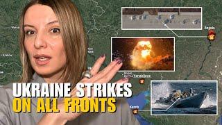 RUSSIA ATTACKED ON ALL FRONTS: CRIMEA, KERCH, ENGELS, YENAKIIEVE Vlog 889: War in Ukraine