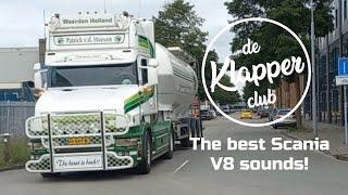 The Best Scania V8 Open Pipe Sounds! | Klapper Compilatie #23