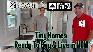 12 Tiny Homes Ready to Buy & Deliver NOW - Hans talks with Steven about Tiny House Listings