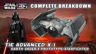 Darth Vader's TIE Advanced X-1 breakdown |Star Wars Hyperspace Database